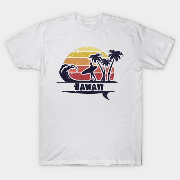 Hawaii surfing beach gifts. Perfect present for mom mother dad father friend him or her T-Shirt by SerenityByAlex